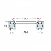FBI Acb458 Headset Bearing Specialized Future Shock